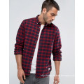 Slim Check Shirt in Navy Shirt